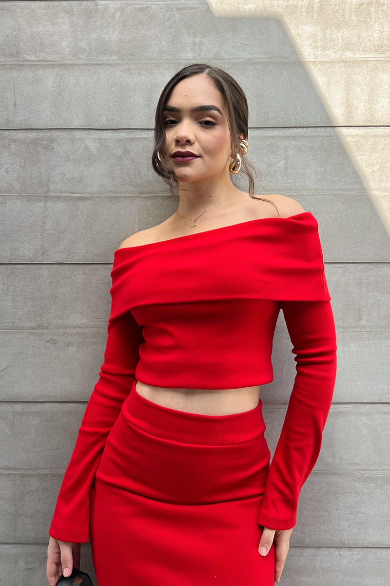 TOP PENELOPE ROJO