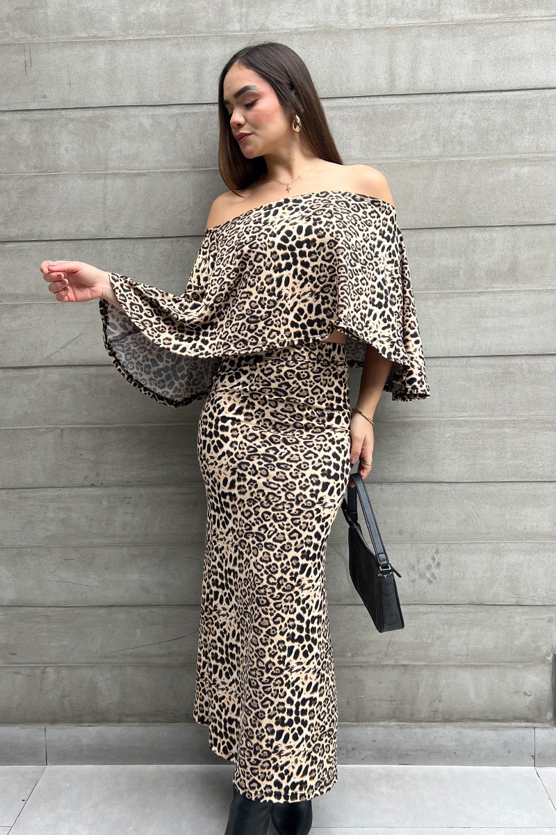 FALDA PRINT SIRENA CREMA