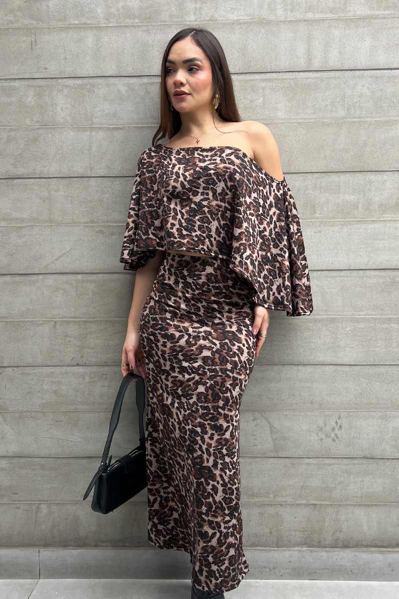 FALDA PRINT SIRENA OSCURO