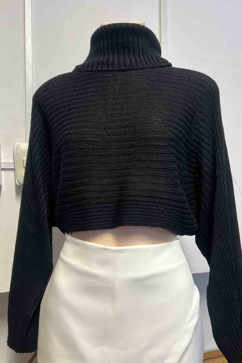 CHOMPA CUELLO NEGRO
