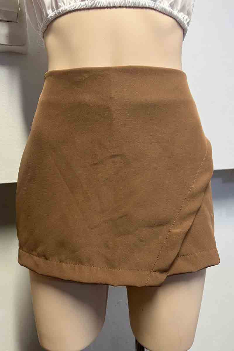 FALDA SHORT KATANIA CHOCOLATE