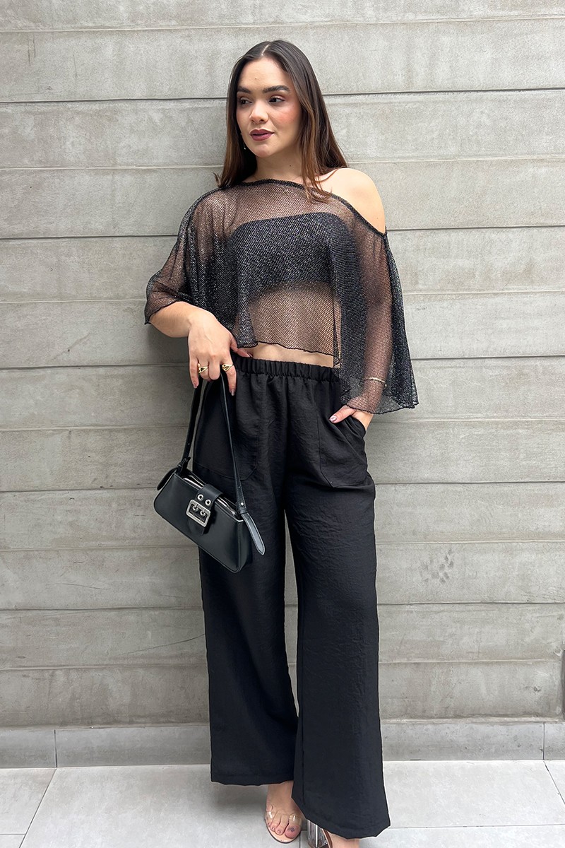 PANTALÓN ANAIS BOLSILLO NEGRO