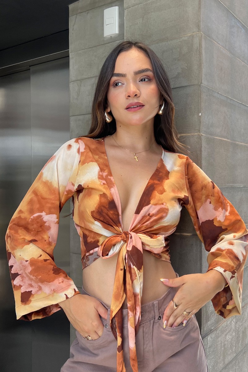 BLUSA LORENA NARANJA