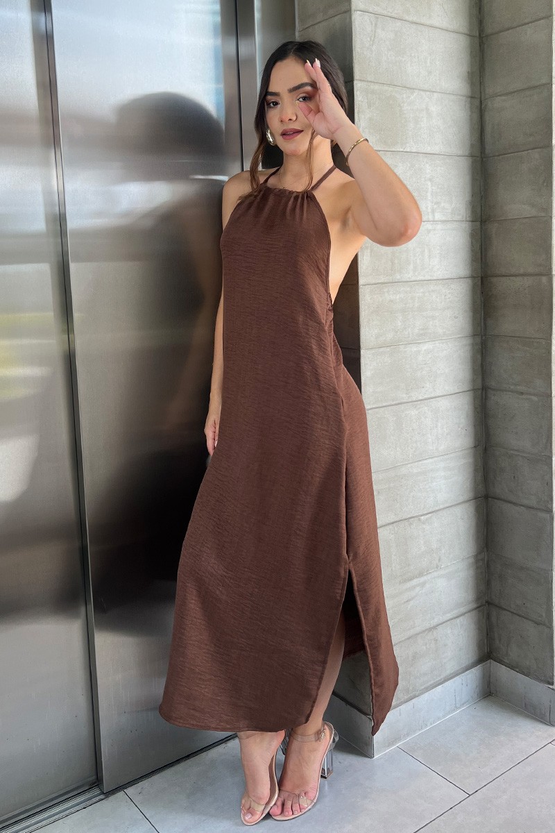 VESTIDO BRIANA CHOCOLATE