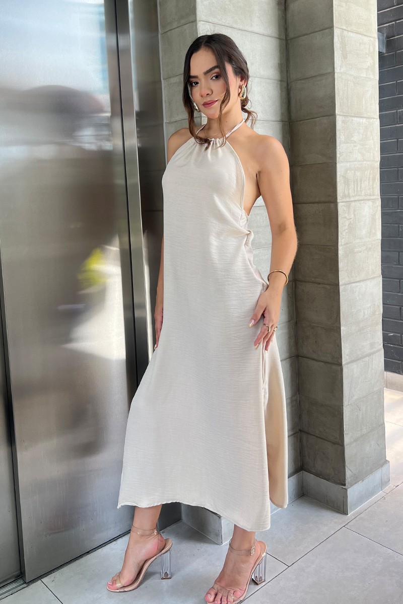 VESTIDO BRIANA BEIGE