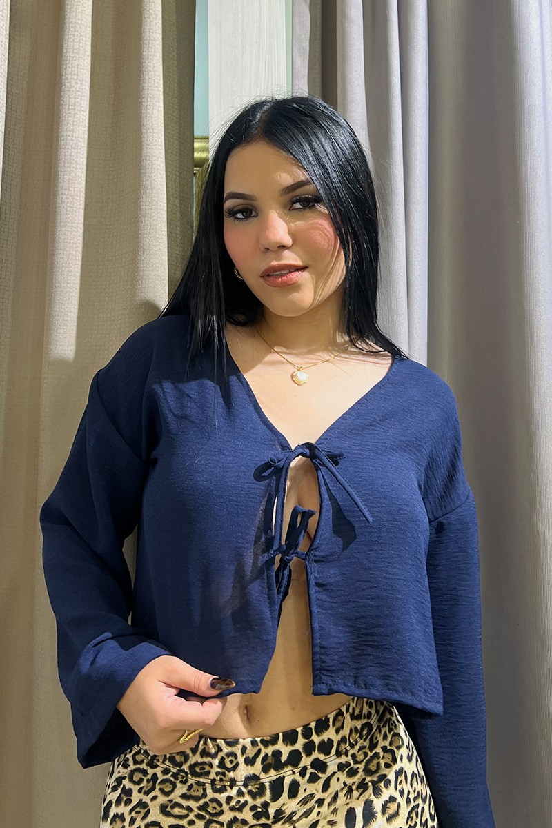 BLUSA ROMANTICA AZUL