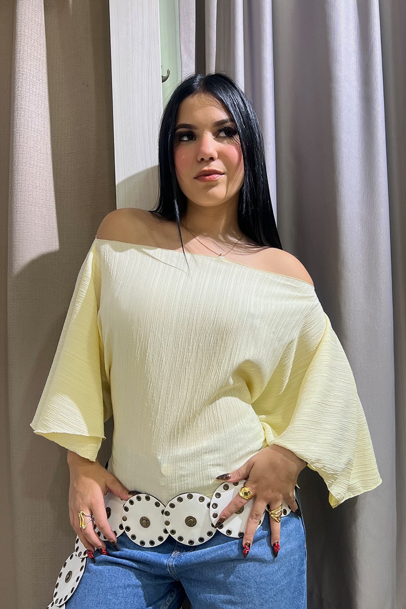 BLUSA EMILIA AMARILLO MANTEQUILLA