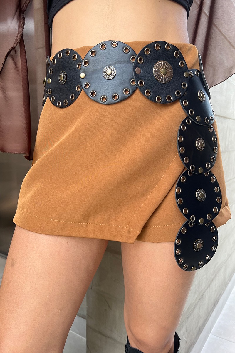 FALDA SHORT KATANIA CAMEL