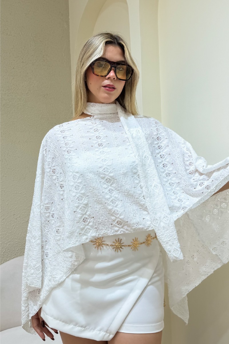 CAPA CORBATA ENCAJE PERLA